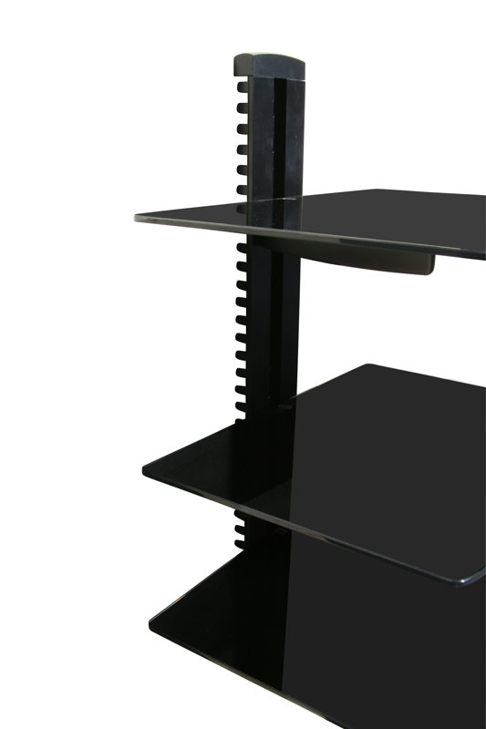 Mount it Wall Mounted AV Component Shelving System with 3 Adjustable